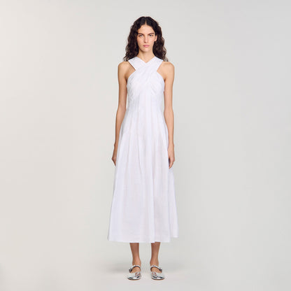 Wrap Maxi Dress White