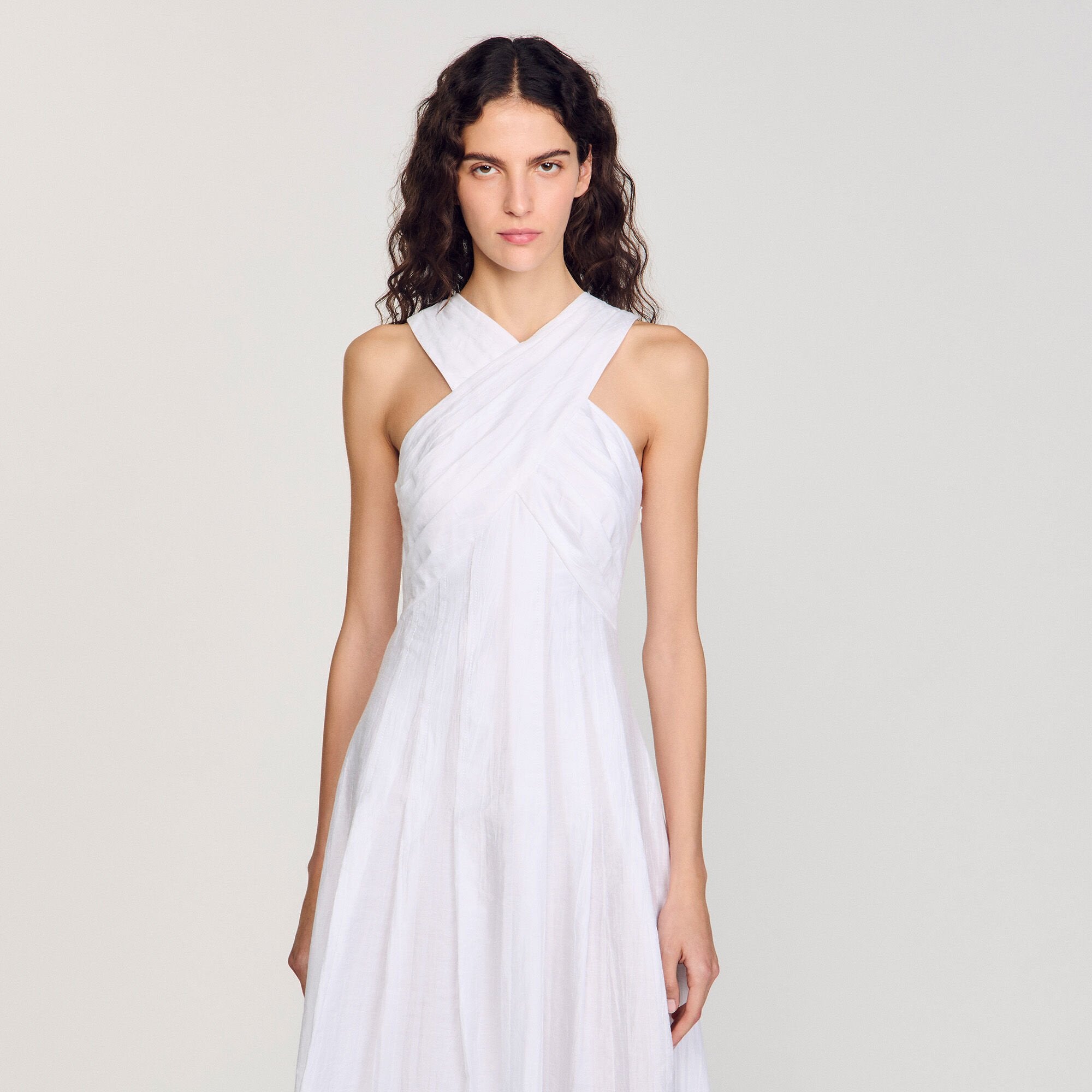 Wrap Maxi Dress White