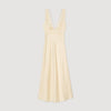 Noelle Satin-Effect Maxi Dress Yellow