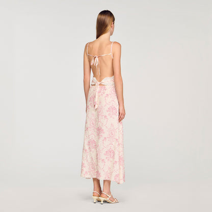 Ballarat Lace-Trimmed Maxi Dress Pink / Ecru