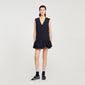 Aliette Short Tailored Dress With Ruffle Black