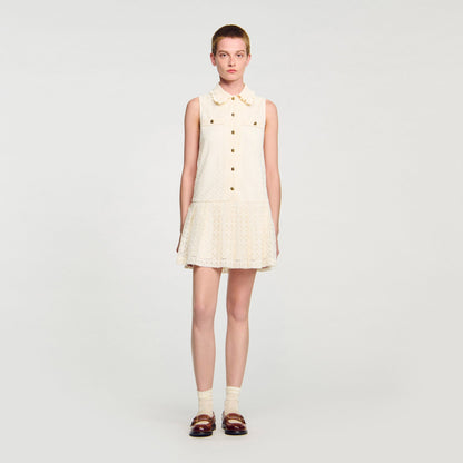 Constantine Short Lace Dress Ecru
