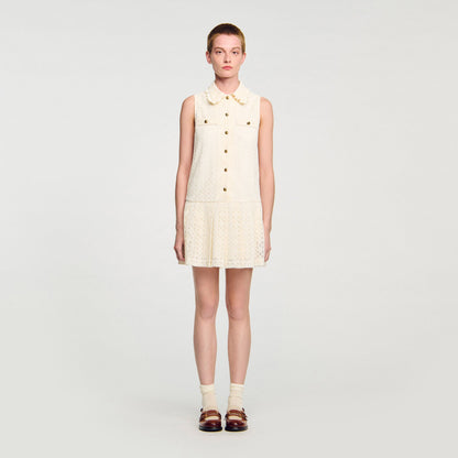 Constantine Short Lace Dress Ecru