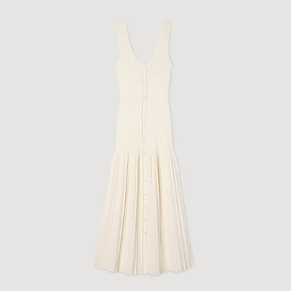 Bella Knit Maxi Dress Ecru