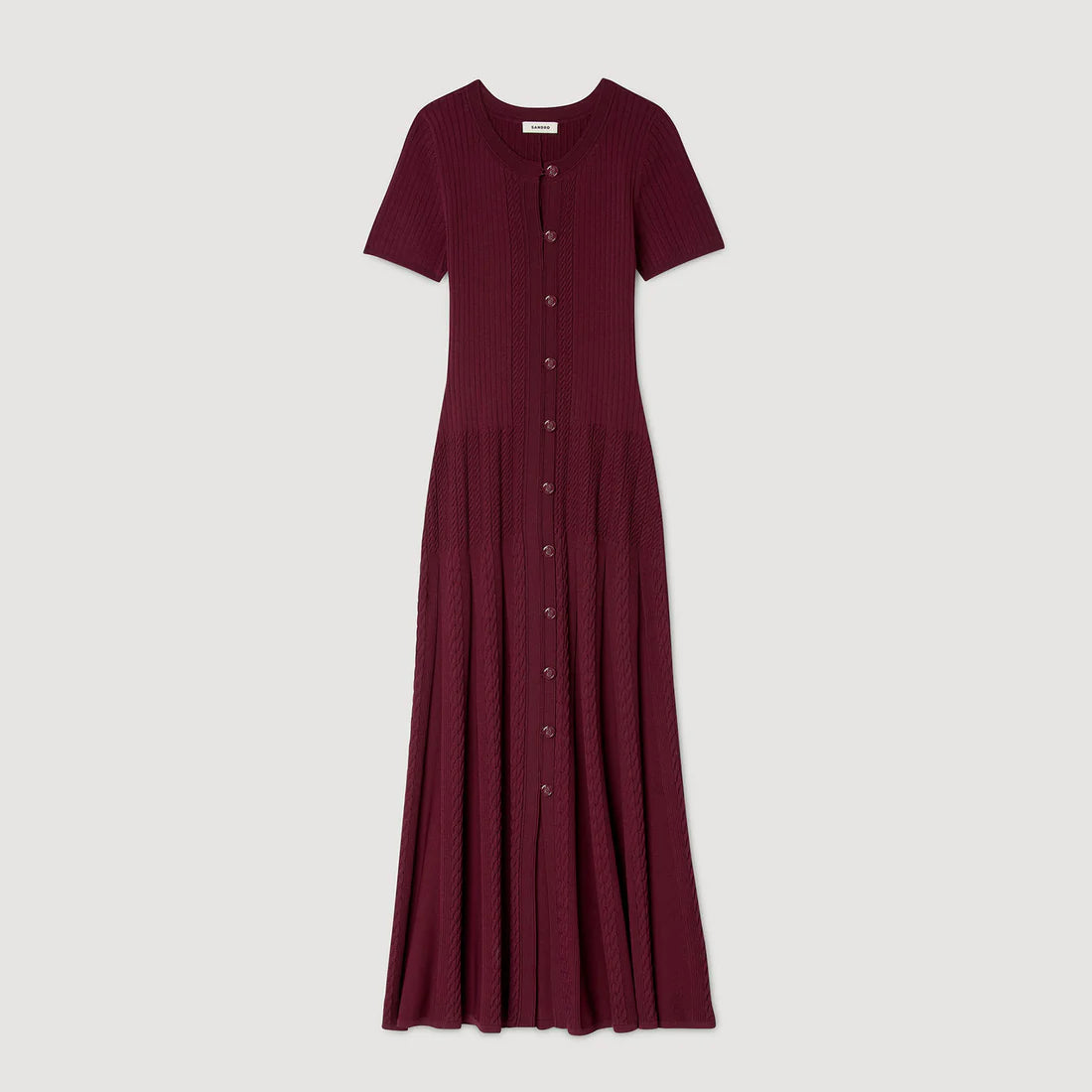 Milla Knit Maxi Dress Bordeaux
