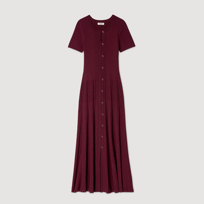 Milla Knit Maxi Dress Bordeaux