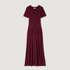 Milla Knit Maxi Dress Bordeaux