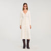 Sabah Fancy Knit Maxi Dress Ecru