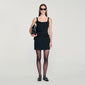 Alessia Short Dress With Bows Black