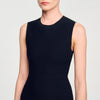 Cassie Two-Tone Short Knit Dress Black / Ecru