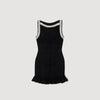 Divina Short Beaded Dress Black