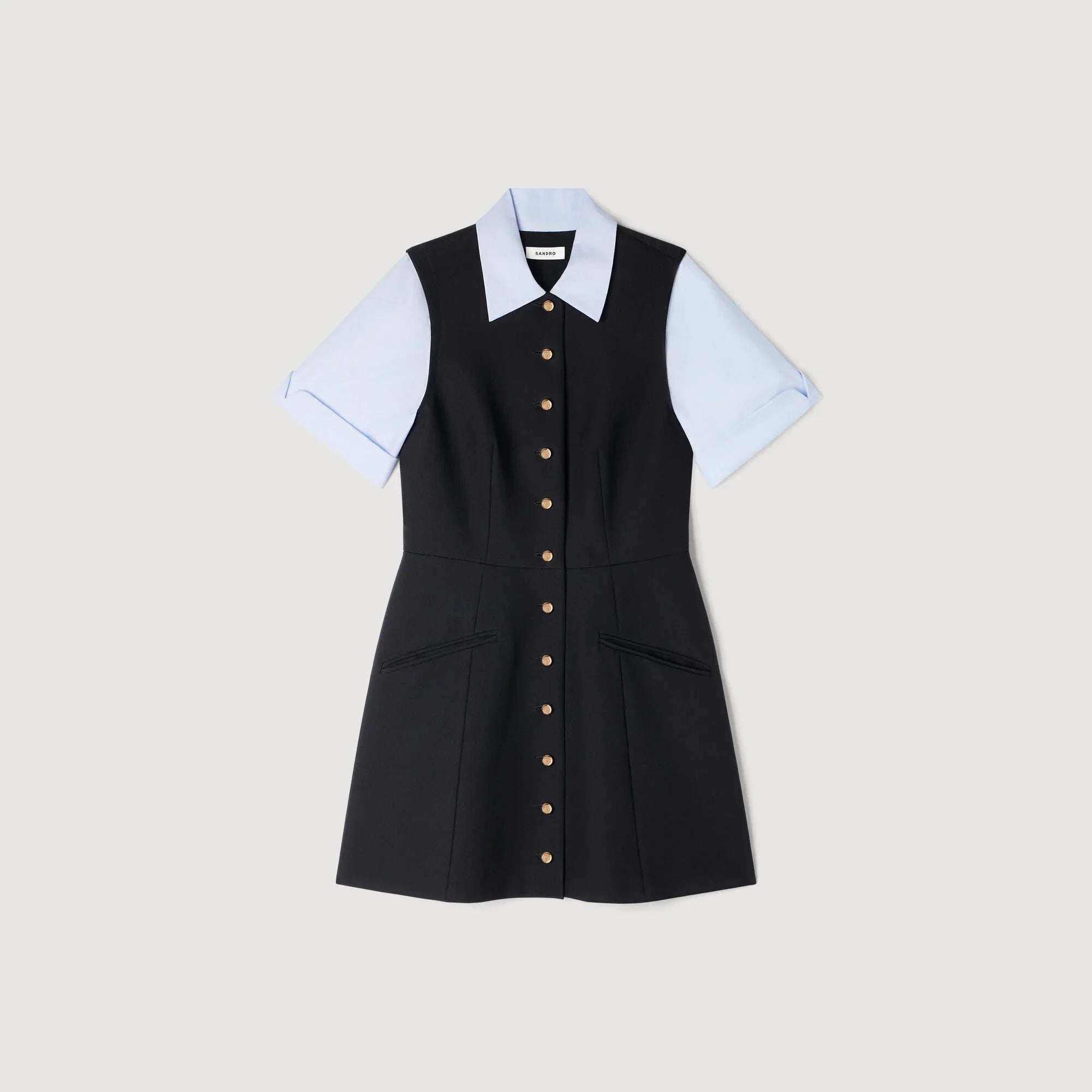 Ada 2-In-1 Short Dress Black