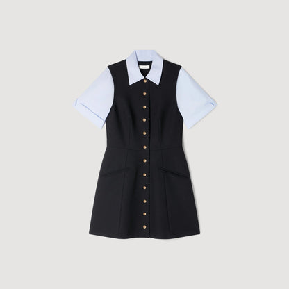 Ada 2-In-1 Short Dress Black