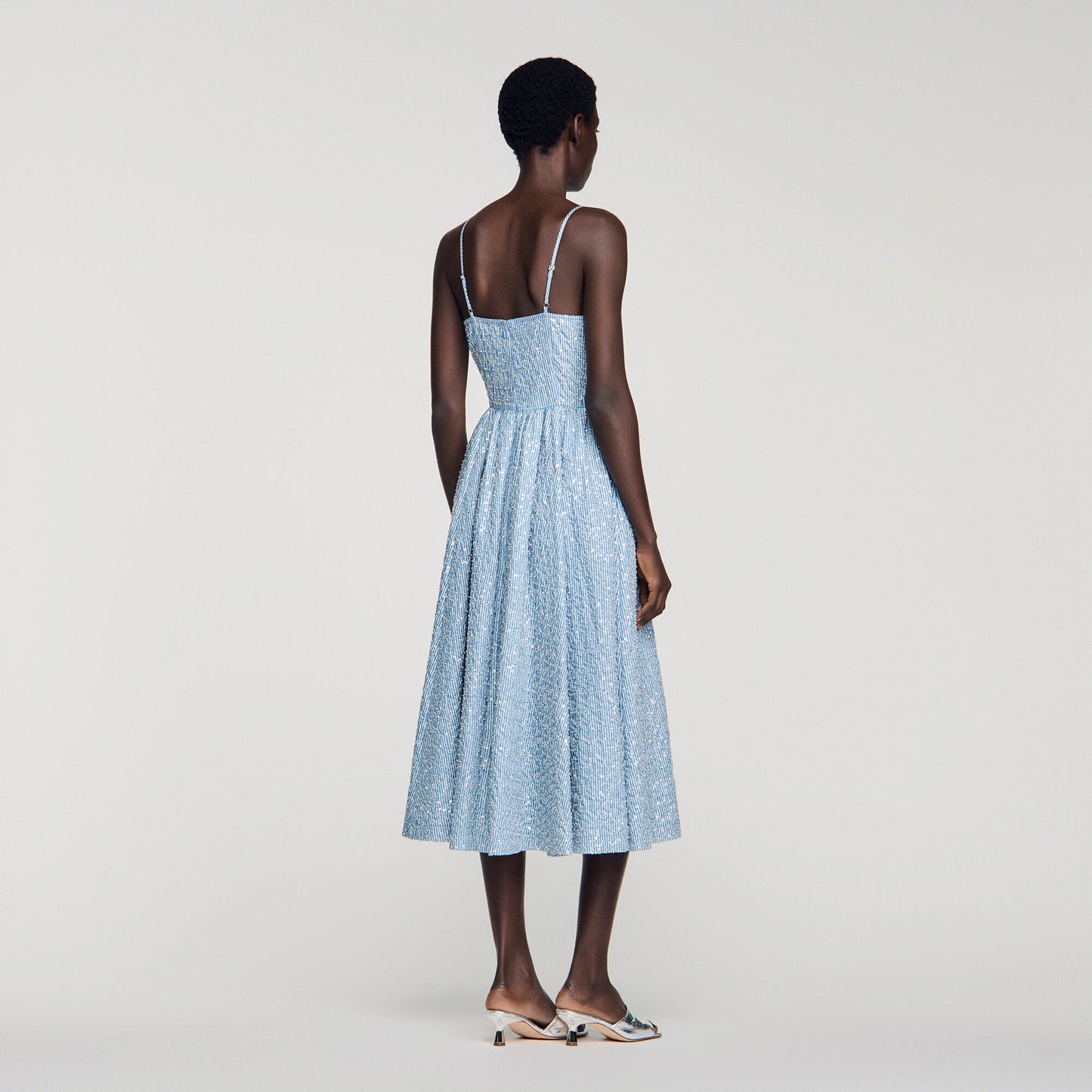 Iseanna Sequined Maxi Dress Blue