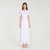 Levana Beaded Knit Maxi Dress White