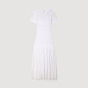 Levana Beaded Knit Maxi Dress White