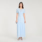 Levana Beaded Knit Maxi Dress Sky Blue