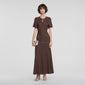 Diane Rhinestone knit maxi dress Brown