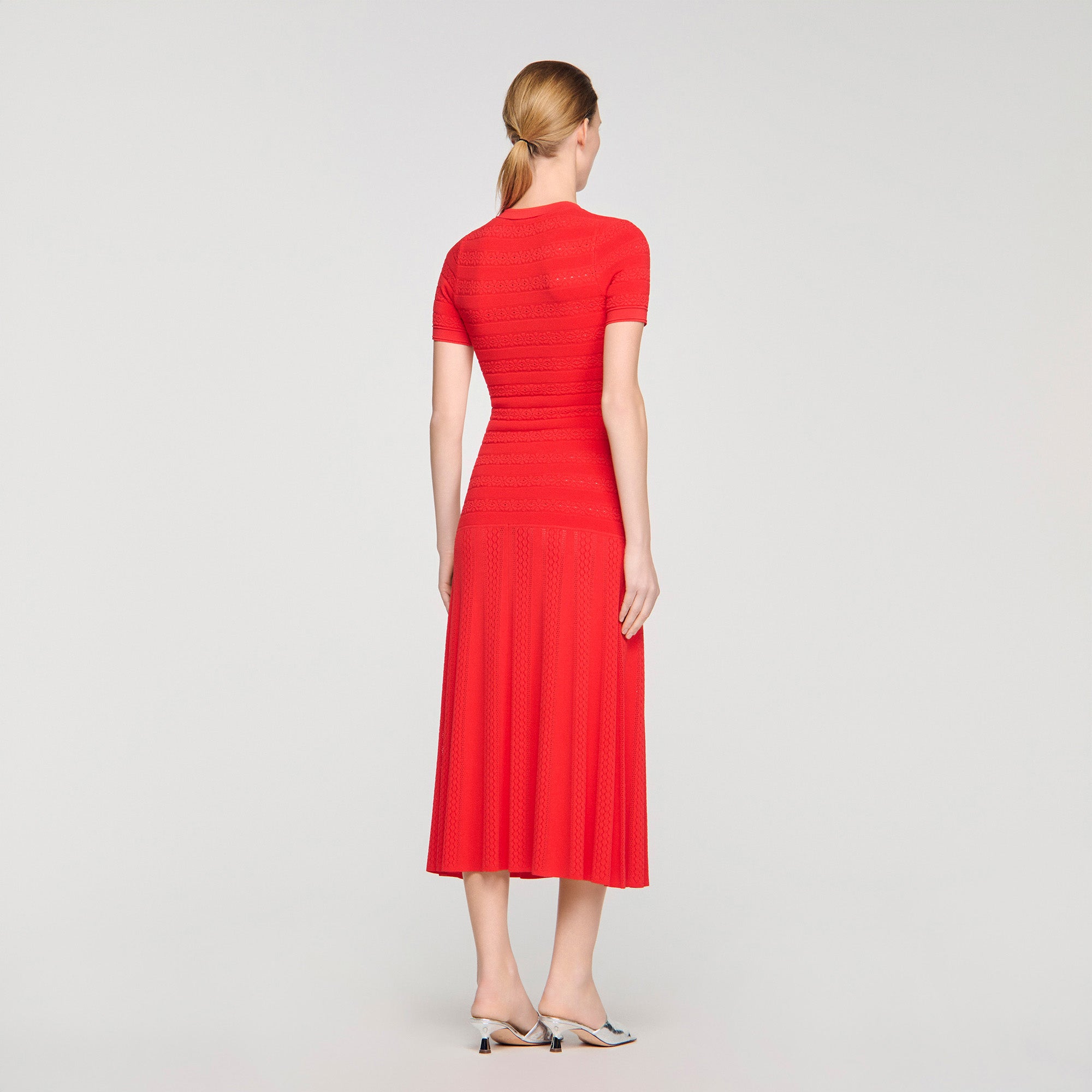 Milona Knit Maxi Dress Red