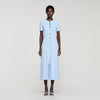 Milona Knit Maxi Dress Sky Blue