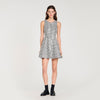 Flavie Tweed And Sequin Short Dress Black / White