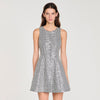 Flavie Tweed And Sequin Short Dress Black / White
