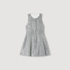 Flavie Tweed And Sequin Short Dress Black / White