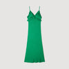 Calypsane Maxi Dress With Straps Green