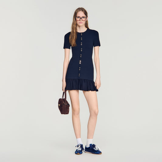 Keira  Structured Dress Midnight Blue