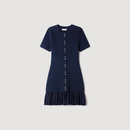 Keira  Structured Dress Midnight Blue