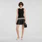 Solea Check knit short dress Black / Ecru