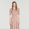 Pietrarosa Sparkling knit maxi dress Nude