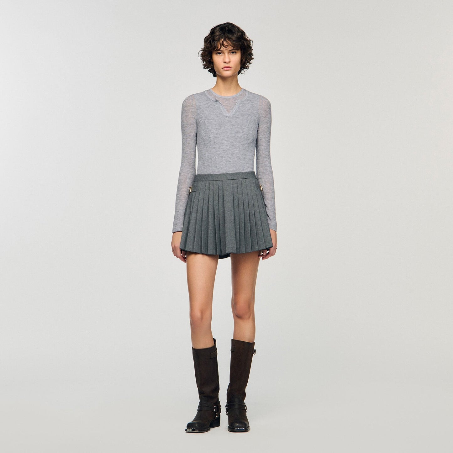 Jocker Pleated Skort Grey