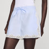Gaianne Lace Detail Shorts Sky Blue