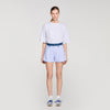 Eliaz Striped Shorts With Denim Details BLUE / GREEN
