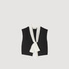 Serene Bow Neck Crop Top Black