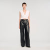 Anatole Ruffled Crop Top Ecru