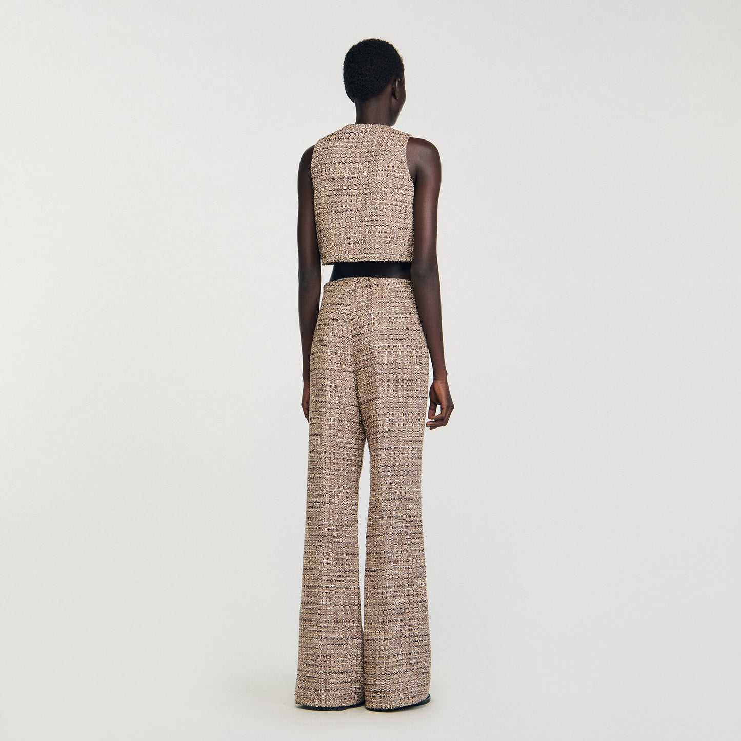 Javier Tweed Vest Brown