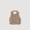 Javier Tweed Vest Brown