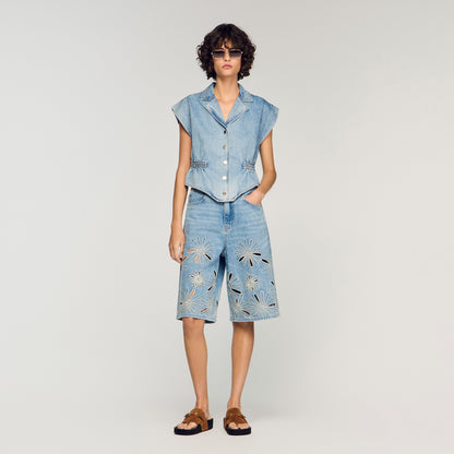 Kurtis Denim Top Blue Jean