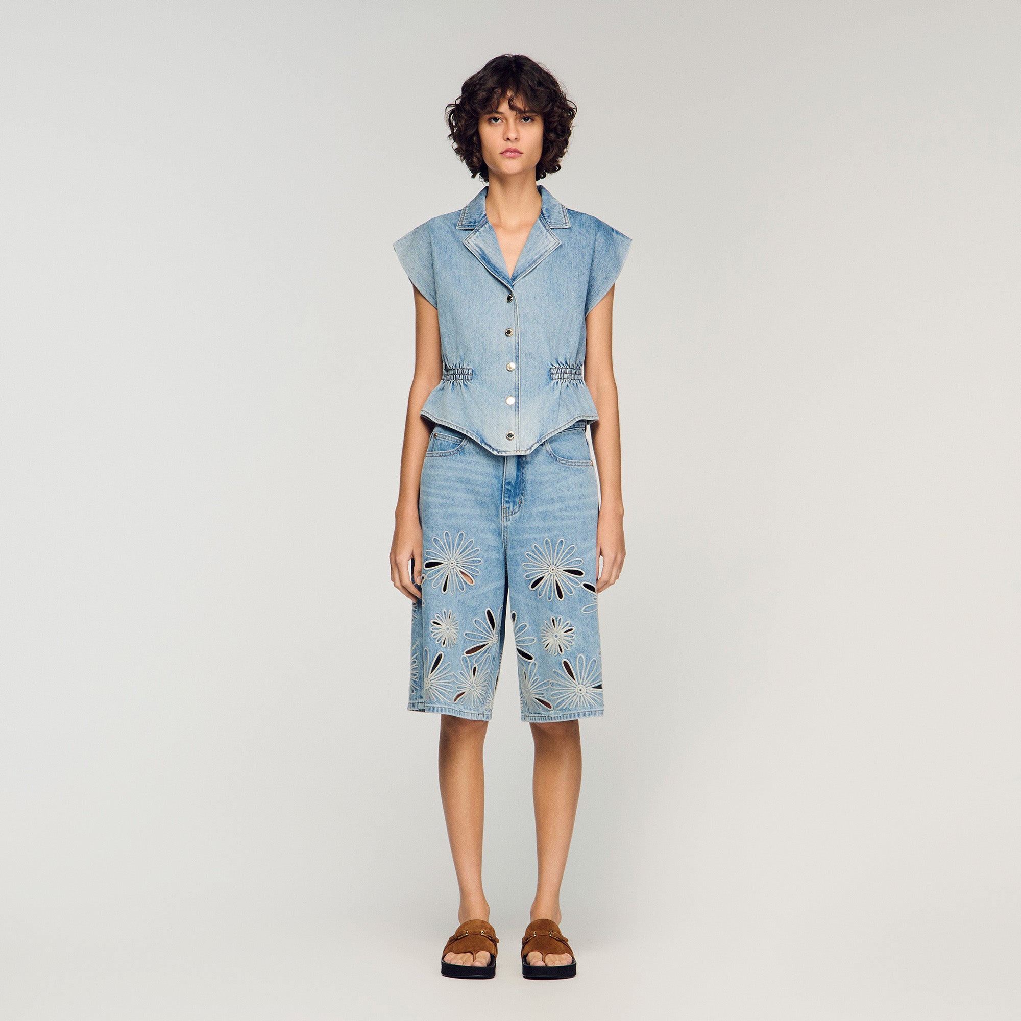 Kurtis Denim Top Blue Jean