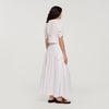 Aleo Ruffled Crop Top WHITE