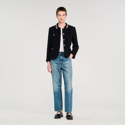 Come Tweed Jacket Black
