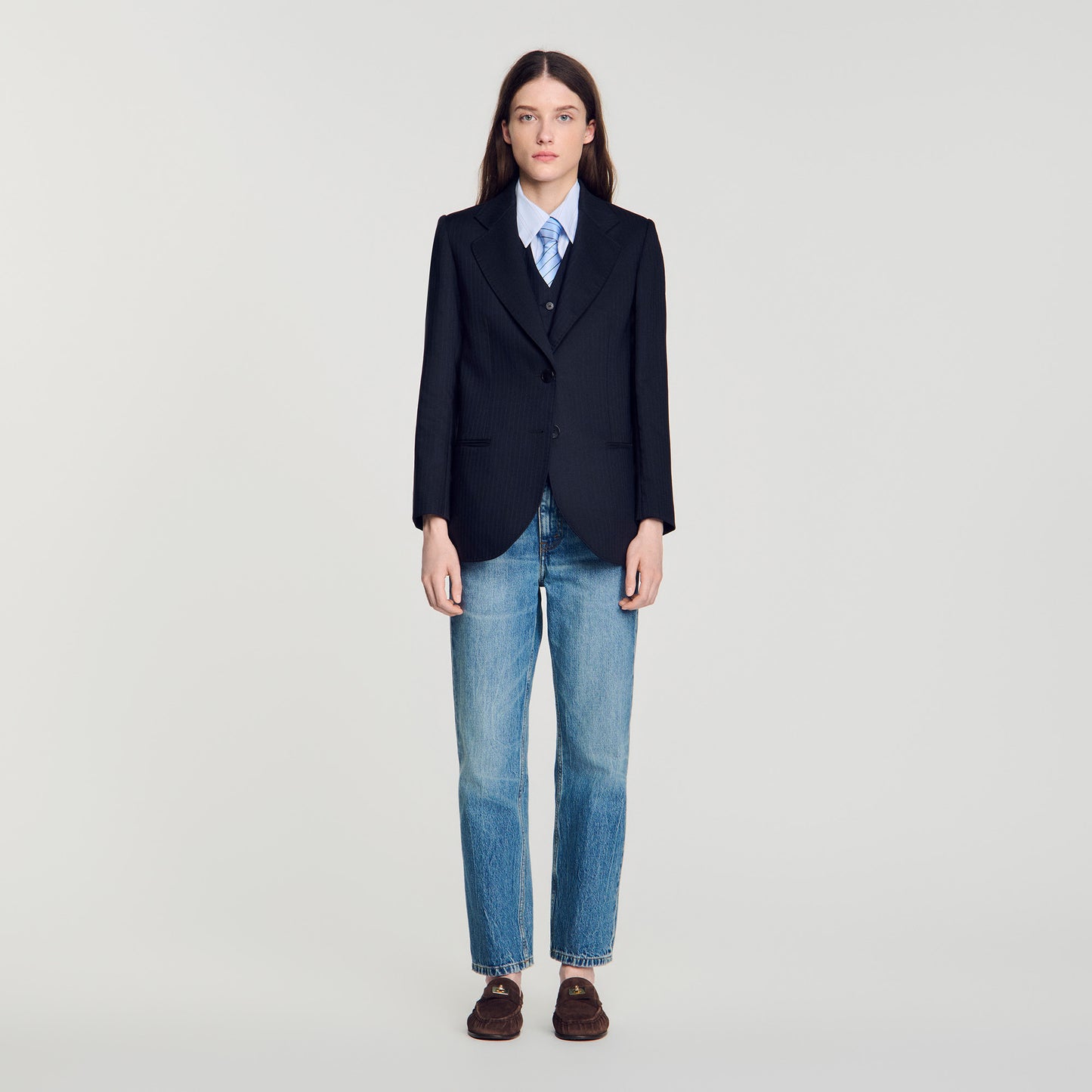 Arancella  Suit Jacket Navy Blue