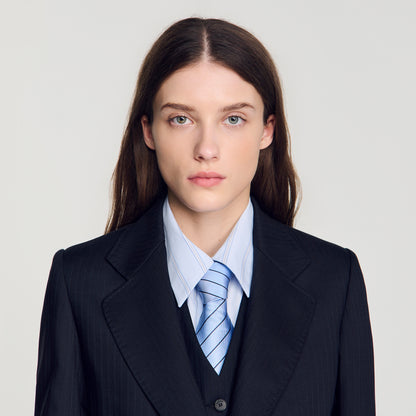 Arancella  Suit Jacket Navy Blue