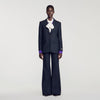 Victoire Wool Suit Jacket Navy Blue