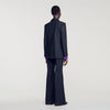 Victoire Wool Suit Jacket Navy Blue