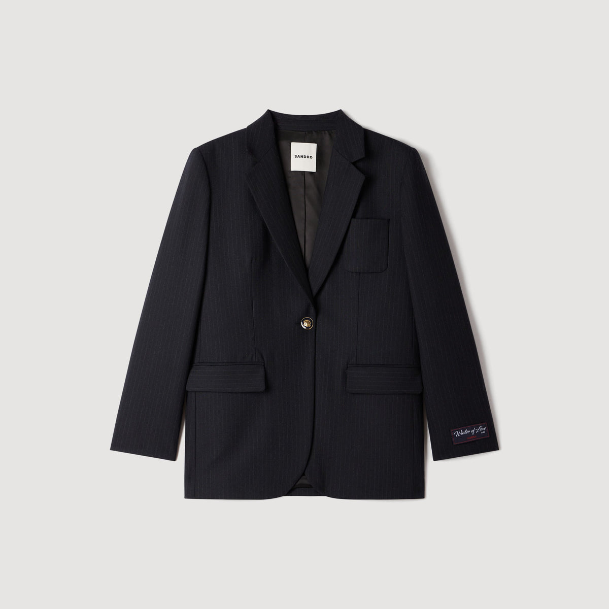 Victoire Wool Suit Jacket Navy Blue
