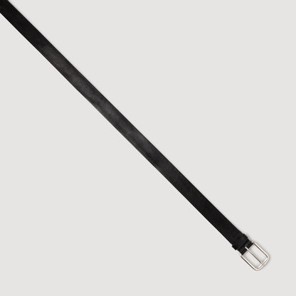Vegetable-Tanned Leather Belt Black