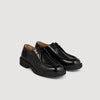 Moc Toe Patent Leather Derbies Black
